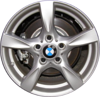 BMW 128i 2008-2013, 135i 2008-2013 powder coat silver 17x7 aluminum wheels or rims. Hollander part number 71504, OEM part number 36116795561.