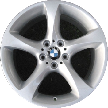 BMW 323i 2006-2012, 328i 2007-2013, 335i 2007-2013 powder coat silver 19x8 aluminum wheels or rims. Hollander part number 59622/71509, OEM part number 36116779658, 36116774724, 36116785002.