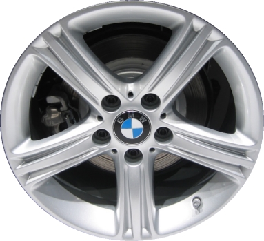 BMW 320i 2012-2018, 328i 2012-2018, 330e 2016-2018, 330i 2017-2019, 335i 2012-2015, 340i 2016-2018, 428i 2014-2016, 430i 2017-2020, 435i 2014-2016, 440i 2017-2020, ActiveHybrid 3 2013-2015 powder coat silver 17x7.5 aluminum wheels or rims. Hollander part number 71535U20, OEM part number 36116796242.