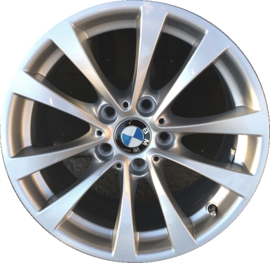 BMW 320i 2012-2018, 328i 2012-2018, 330e 2016-2018, 330i 2017-2019, 335i 2012-2016, 340i 2017-2018, 428i 2014-2016, 430i 2018-2020, 435i 2014-2016, 440i 2018-2020, ActiveHybrid 3 2013-2015 powder coat silver 17x7.5 aluminum wheels or rims. Hollander part number 71536, OEM part number 36116796244.