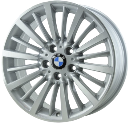 BMW 320i 2012-2015, 328i 2012-2018, 330e 2016-2018, 330i 2017-2019, 335i 2012-2016, 340i 2017-2019, 428i 2014-2016, 430i 2017-2020, 435i 2014-2016, 440i 2017-2020, ActiveHybrid 3 2013-2015 powder coat silver or machined 18x8 aluminum wheels or rims. Hollander part number 71544U/86295, OEM part number 36116796249, 36116882704, 36116868424.
