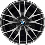 ALY71548 BMW 320i, 328i, 330e, 330i, 335i, 340i, 428i, 430i, 435i, 440i Rim Black #36116796262