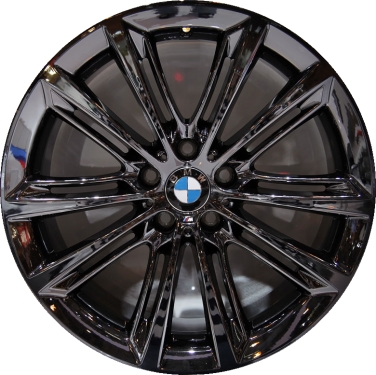 BMW 528i 2011-2016, 535i 2011-2016, 550i 2011-2016, 640i 2012-2019, 650i 2012-2019, ActiveHybrid 5 2012-2015 black chrome 20x8.5 aluminum wheels or rims. Hollander part number, OEM part number 36116854560.