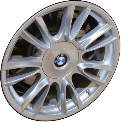 BMW 320i 2012-2018, 328i 2012-2018, 330e 2016-2018, 330i 2017-2019, 335i 2012-2015, 340i 2016-2018, 428i 2014-2016, 435i 2014-2016, ActiveHybrid 3 2013-2015 powder coat silver 19x8 aluminum wheels or rims. Hollander part number 71620, OEM part number 36117845865.