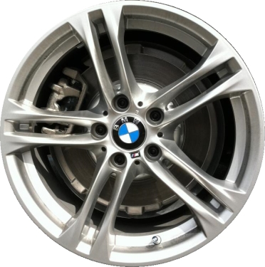 BMW 528i 2011-2016, 535i 2011-2016, 550i 2011-2016, 640i 2012-2019, 650i 2012-2019, ActiveHybrid 5 2012-2015 powder coat silver 18x8 aluminum wheels or rims. Hollander part number, OEM part number 36117848572.