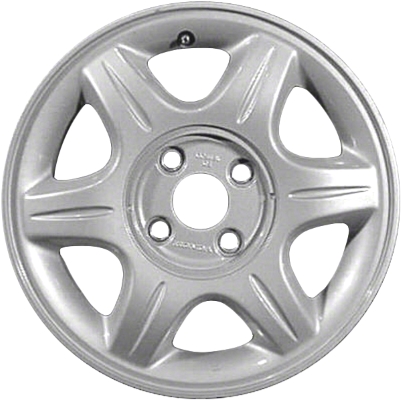 Acura CL 1997-1999 powder coat silver 16x6 aluminum wheels or rims. Hollander part number ALY71676U10, OEM part number 42700SY8A02.
