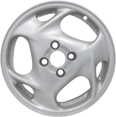 Acura Integra 1994-2001 powder coat silver 15x6 aluminum wheels or rims. Hollander part number ALY71702, OEM part number 08W15ST7280F.