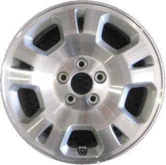 Acura MDX 2001-2002 silver machined 17x6.5 aluminum wheels or rims. Hollander part number ALY71713, OEM part number 42700S3VA11.
