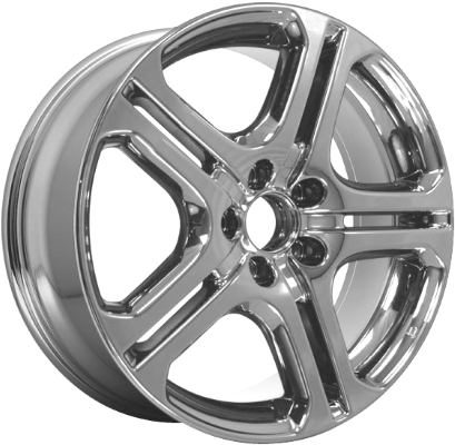 Acura TL 2004-2008, TSX 2007-2008 chrome 18x8 aluminum wheels or rims. Hollander part number 71735U95, OEM part number 08W18SEP201, 08W18SEC200A, 08W18SEC200B.