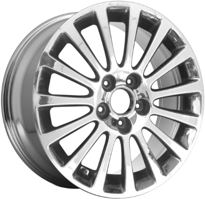 Acura TL 2004-2008 chrome 17x8 aluminum wheels or rims. Hollander part number ALY71746, OEM part number 08W17SEP200A, 08W17SEP200B, 08W17SEP201B.