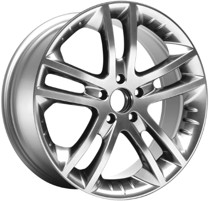 Acura TSX 2006-2008 powder coat hyper silver 19x8 aluminum wheels or rims. Hollander part number ALY71753, OEM part number Not Yet Known.