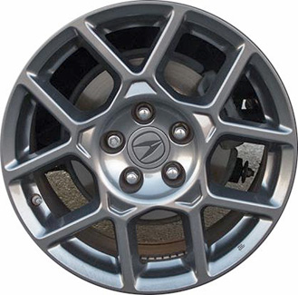 Acura TL 2004-2008 powder coat sparkle charcoal 17x8 aluminum wheels or rims. Hollander part number ALY71763HH, OEM part number 42700SEPA61.
