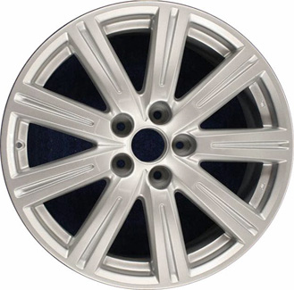 Acura TL 2010-2014 powder coat silver 19x8 aluminum wheels or rims. Hollander part number ALY71789U20, OEM part number 08W19TK4200B.