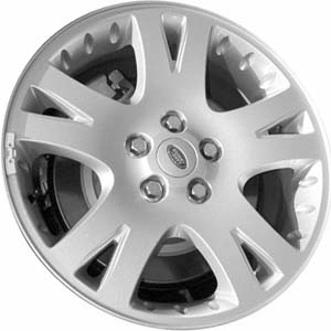 Land Rover Range Rover Sport 2006-2009 powder coat silver 19x9 aluminum wheels or rims. Hollander part number ALY72195, OEM part number RRC502280MNH.