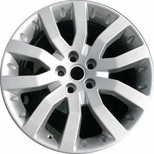 Land Rover Range Rover Sport 2006-2009 powder coat silver 20x9.5 aluminum wheels or rims. Hollander part number ALY72196, OEM part number RRC500681MNH.