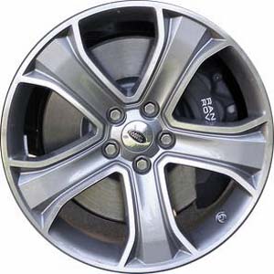Land Rover Range Rover Sport 2010-2013 grey machined 20x9.5 aluminum wheels or rims. Hollander part number ALY72221U35, OEM part number LR017280.