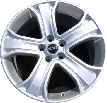 Land Rover Range Rover Sport 2010-2013 powder coat silver 20x9.5 aluminum wheels or rims. Hollander part number ALY72221U20, OEM part number LR028938.