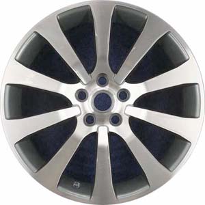 Land Rover Range Rover Sport 2010-2013 grey machined 20x9.5 aluminum wheels or rims. Hollander part number ALY72222, OEM part number LR019336.