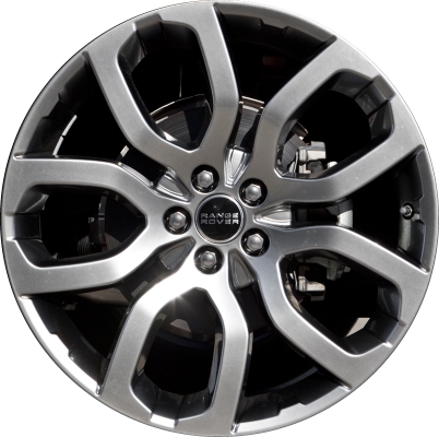 Land Rover Range Rover Evoque 2012-2019 powder coat smoked hyper 20x8 aluminum wheels or rims. Hollander part number ALY72235U78, OEM part number LR024426, LR048433.