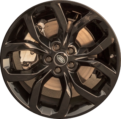 Land Rover Discovery Sport 2015-2019 powder coat black 19x8.5 aluminum wheels or rims. Hollander part number ALY72262U45, OEM part number LR064196.