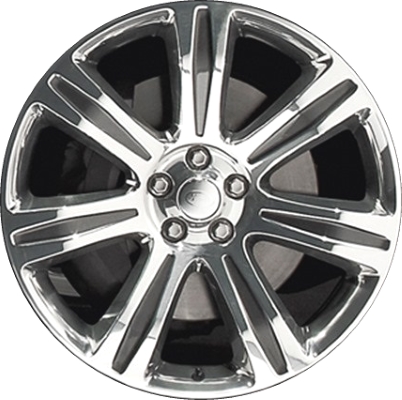 Land Rover Range Rover 2015-2022 charcoal polished 21x9.5 aluminum wheels or rims. Hollander part number ALY72266, OEM part number LR052589.