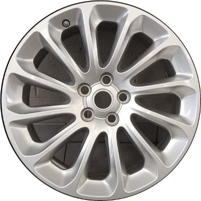 Land Rover Range Rover 2018-2022 powder coat silver 20x8.5 aluminum wheels or rims. Hollander part number ALY72317, OEM part number LR098796.
