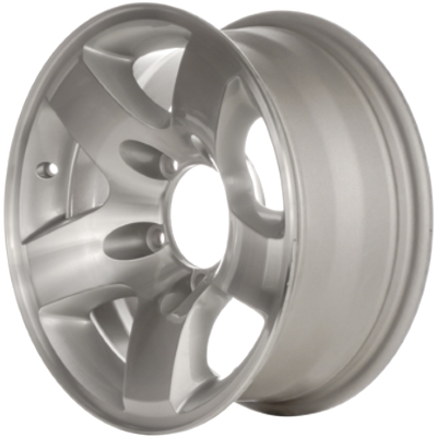 Suzuki Grand Vitara 1999-2005, Vitara 1999-2005 silver machined 16x7 aluminum wheels or rims. Hollander part number 72660U10, OEM part number 432005689027S, 4321065D60.