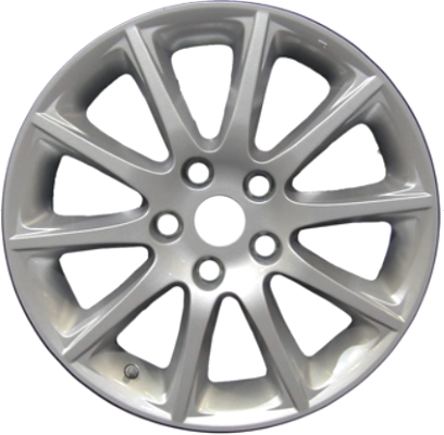 Suzuki SX4 2007-2013 powder coat silver 17X6.5 aluminum wheels or rims. Hollander part number ALY72702, OEM part number 432018082027N.