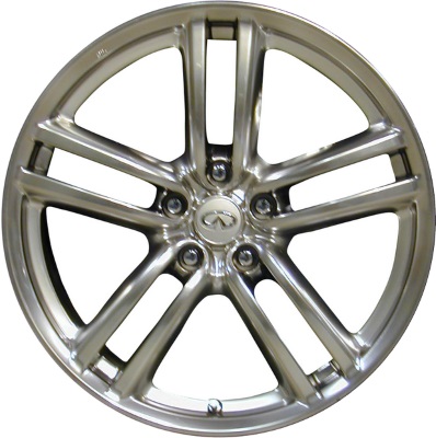 Infiniti M35 2006-2007, M45 2006-2007, Q45 2006 powder coat hyper silver 19x8.5 aluminum wheels or rims. Hollander part number 73687, OEM part number D0300EG54A, D0300AT54A.