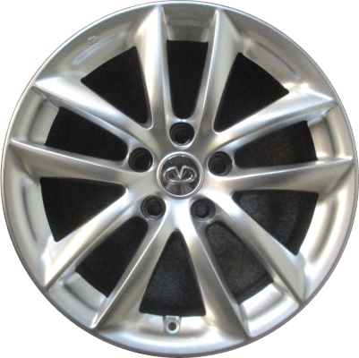Infiniti G35 2007-2008, G37 2009 powder coat bright or smoked hyper 17x7.5 aluminum wheels or rims. Hollander part number 73693U, OEM part number D0300JK010.