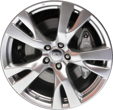 Infiniti M37 2011-2013, M56 2011-2013, Q70 2014-2019 powder coat hyper silver 20x9 aluminum wheels or rims. Hollander part number 73731U78.HYPV2, OEM part number D0C001MA4A, D0C001MU4A.