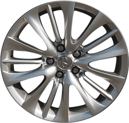 Infiniti M35 2012-2013, M35h 2012-2013, M37 2011-2013, M56 2011-2013 powder coat hyper silver 18x8 aluminum wheels or rims. Hollander part number 73732, OEM part number D03001M025.