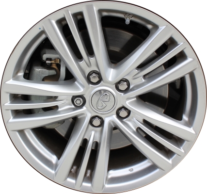 Infiniti G25 2011-2012, G37 2010-2013, Q40 2015 powder coat silver 17x7.5 aluminum wheels or rims. Hollander part number 73724/73739, OEM part number D03001NF8A, D0C001NF8A.