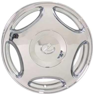 Lexus LS400 1998-2000 chrome 16x7 aluminum wheels or rims. Hollander part number ALY74148U85, OEM part number Not Yet Known.