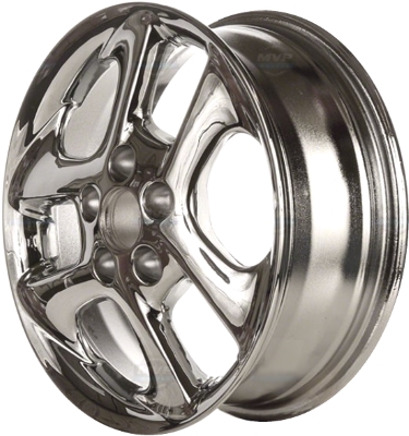 Lexus ES300 2000-2001 chrome 16x6 aluminum wheels or rims. Hollander part number ALY74154U85, OEM part number 4261133270, 4261133280.