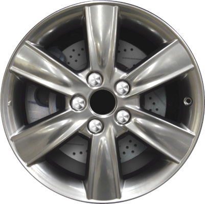 Lexus ES330 2004-2006 powder coat smoked hyper 17x7 aluminum wheels or rims. Hollander part number ALY74182U78, OEM part number Not Yet Known.