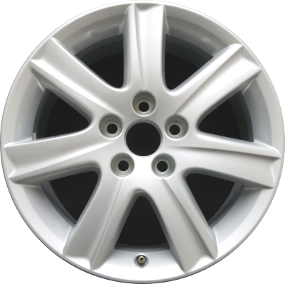 Lexus ES350 2007-2009 powder coat silver 17x7 aluminum wheels or rims. Hollander part number ALY74190U20, OEM part number 4261133550, 4261133630.