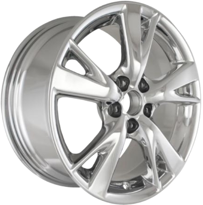 Lexus IS250 2009-2011, IS350 2009-2011 chrome 18x8 aluminum wheels or rims. Hollander part number 74218U95, OEM part number Not Yet Known.