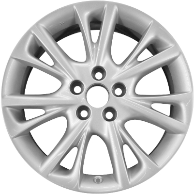 Lexus HS250h 2010-2012 powder coat silver 18x7.5 aluminum wheels or rims. Hollander part number ALY74232, OEM part number Not Yet Known.