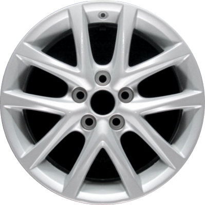 Lexus IS250 2011-2013, IS350 2011-2013 powder coat silver 17x8 aluminum wheels or rims. Hollander part number 74237U20.LS09, OEM part number Not Yet Known.