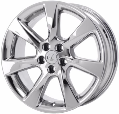 Lexus RX350 2010-2012, RX450H 2010-2012 chrome 19x7.5 aluminum wheels or rims. Hollander part number 74252U95, OEM part number Not Yet Known.