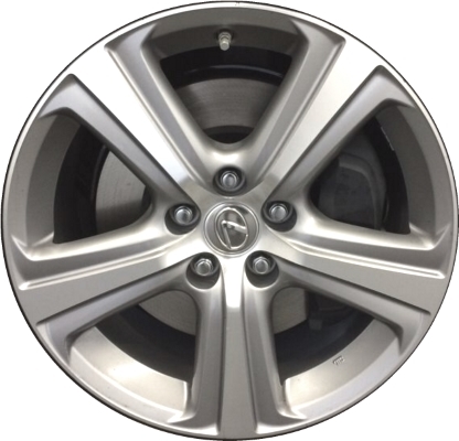 Lexus RC Turbo 2017, RC200t 2015-2016, RC300-2016-2018, RC350-2015-2018 grey or charcoal machined 18x8 aluminum wheels or rims. Hollander part number 74308U, OEM part number 42611-24550, 42611-24560, 42611-24800, 42611-24810.