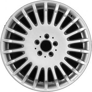 Mercedes-Benz CL550 2007, CL600-2007-2009, S550-2007, S600-2007 powder coat silver 19x8.5 aluminum wheels or rims. Hollander part number 65468, OEM part number 2214012002.