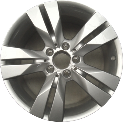 Mercedes-Benz SLK350 2009-2010 powder coat silver 17x7.5 aluminum wheels or rims. Hollander part number ALY85086, OEM part number 1714013502.