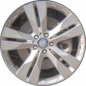 Mercedes-Benz GL350 2010-2012, GL450 2010-2012, GL550 2010-2012 powder coat silver 20x8.5 aluminum wheels or rims. Hollander part number 85106, OEM part number 1644016002.