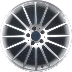 Mercedes-Benz C63 2011-2013 grey machined 19x8 aluminum wheels or rims. Hollander part number ALY85166U30, OEM part number 2044014802.