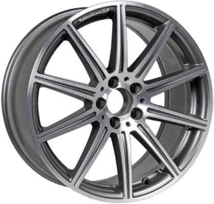 Mercedes-Benz CLS550 2014, CLS63 2013-2018, E63 2012-2016 grey machined 19x9 aluminum wheels or rims. Hollander part number 85236U30, OEM part number Not Yet Known.