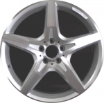 ALY85284 Mercedes-Benz SL400, SL550 Wheel/Rim Silver Machined #2314011702
