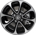 ALY85465 Smart ForTwo Wheel/Rim Black Machined #4534010200