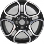ALY85466 Smart ForTwo Wheel/Rim Black Machined #4534018500